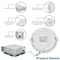 Sunperian 6 Inch Ultra Thin LED Recessed Downlights 5 CCT 2700K-5000K 12W 1000LM Dimmable 16-Pack SP34240-16PK - alternate 7